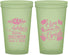 Custom Bridal Shower 22 oz Glow In The Dark Cups - Here Comes The Bride | 100000