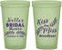 Custom Bridal Shower 22 oz Glow In The Dark Cups - Kiss The Miss Goodbye | 100010