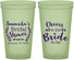 Custom Bridal Shower 22 oz Glow In The Dark Cups - Cheers To The Bride | 100014