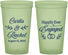 Custom Engagement 22 oz Glow In The Dark Cups - Happily Ever Engaged | 10004