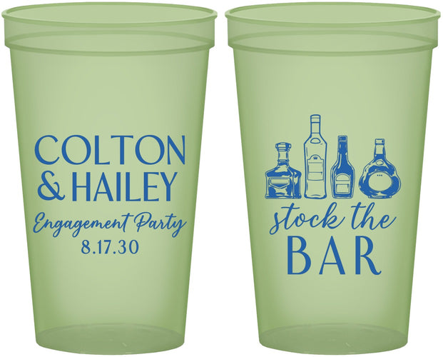 Custom Engagement 22 oz Glow In The Dark Cups - Stock The Bar | 10005