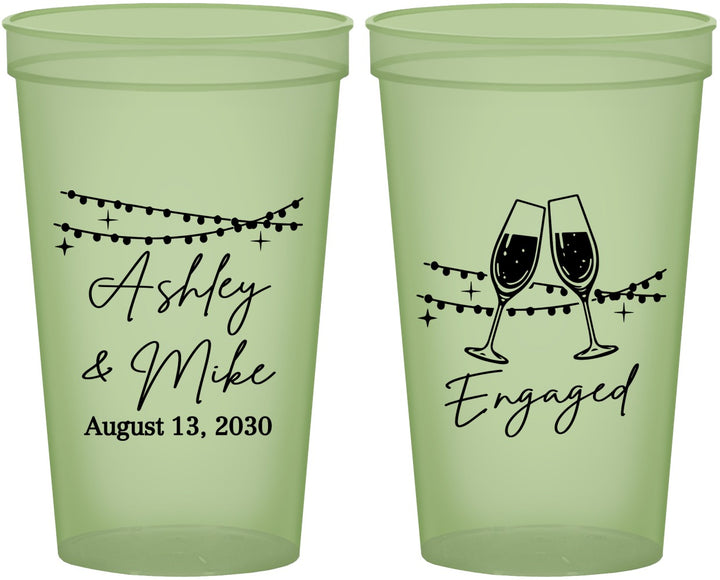 Custom Engagement 22 oz Glow In The Dark Cups - Engaged | 10007