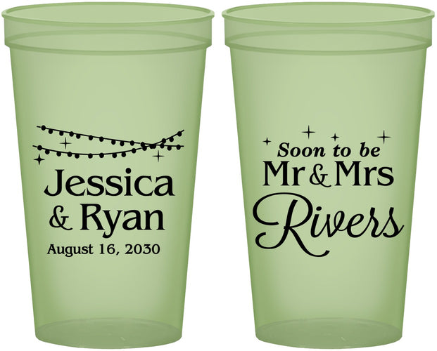 Custom Engagement 22 oz Glow In The Dark Cups - Soon To Be Mr And Mrs | 10008