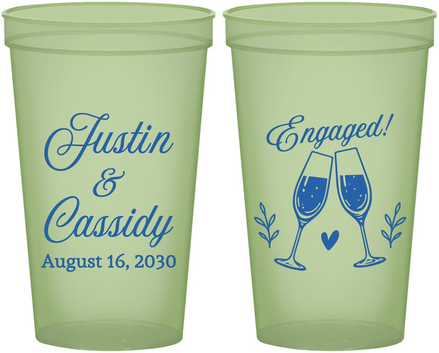 Custom Engagement 22 oz Glow In The Dark Cups - Engaged | 10013