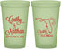 Custom Wedding 22 oz Glow In The Dark Cups - Florida | 108