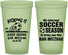 Custom Bar Mitzvah 22 oz Glow In The Dark Cups - 13th Birthday Soccer | 110009