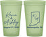 Custom Wedding 22 oz Glow In The Dark Cups - Indiana | 113