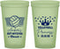 Custom Bat Mitzvah 22 oz Glow In The Dark Cups - 12th Birthday Volleyball | 120015