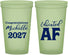 Custom Graduation 22 oz Glow In The Dark Cups - Class Of 2027 Educated Af | 130018