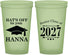 Custom Graduation 22 oz Glow In The Dark Cups - Class Of 2027 Hats Off | 130049
