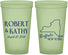 Custom Wedding 22 oz Glow In The Dark Cups - New York | 131
