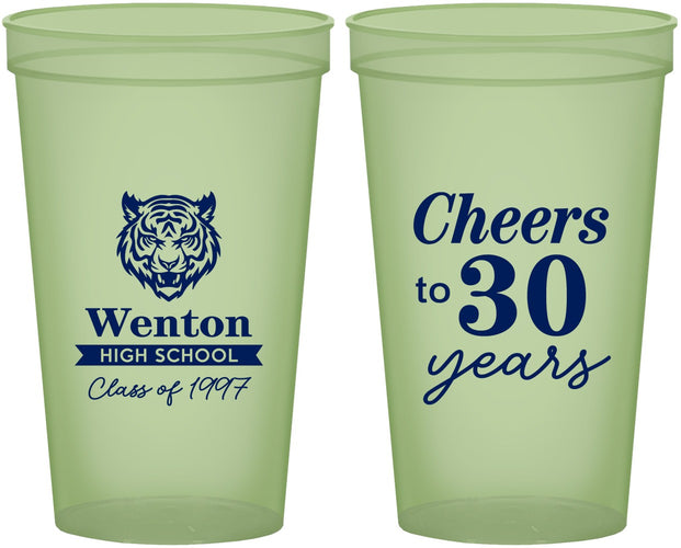 Custom Class Reunion 22 oz Glow In The Dark Cups - Class Of 1997 30 Year | 140002