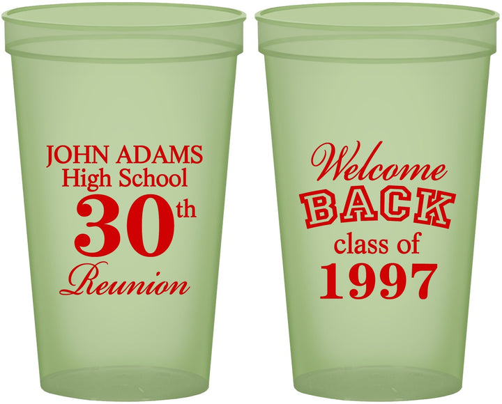 Custom Class Reunion 22 oz Glow In The Dark Cups - Class Of 1997 30 Year | 140007