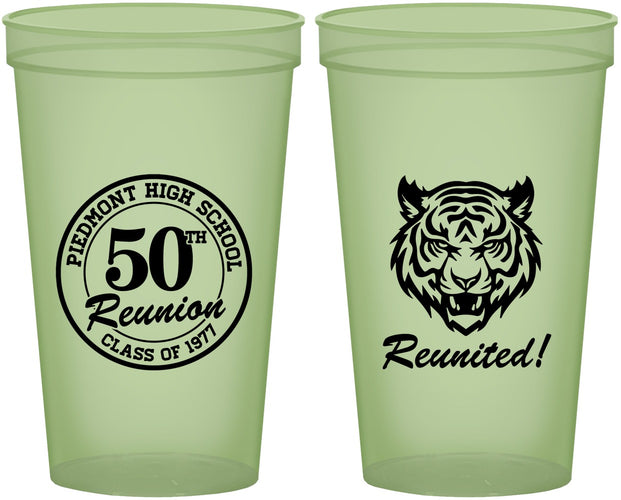 Custom Class Reunion 22 oz Glow In The Dark Cups - Class Of 1977 50 Year | 140009