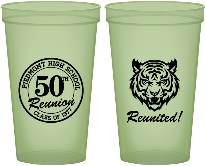 Custom Class Reunion 22 oz Glow In The Dark Cups - Class Of 1977 50 Year | 140009