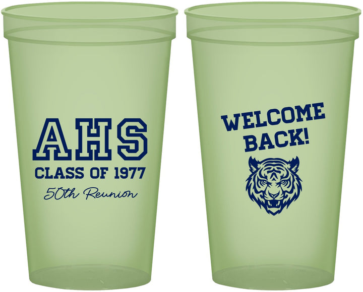 Custom Class Reunion 22 oz Glow In The Dark Cups - Class Of 1977 50 Year | 140014