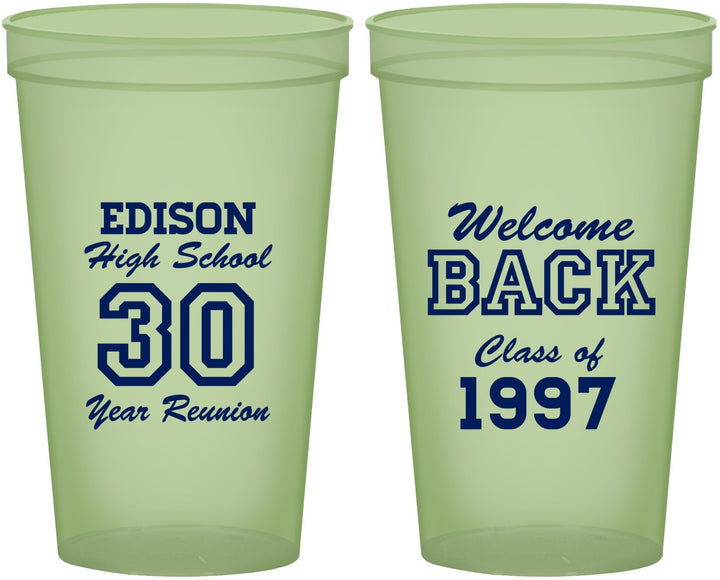 Custom Class Reunion 22 oz Glow In The Dark Cups - Class Of 1997 30 Year | 140022