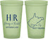 Custom Wedding 22 oz Glow In The Dark Cups - West Virginia | 147