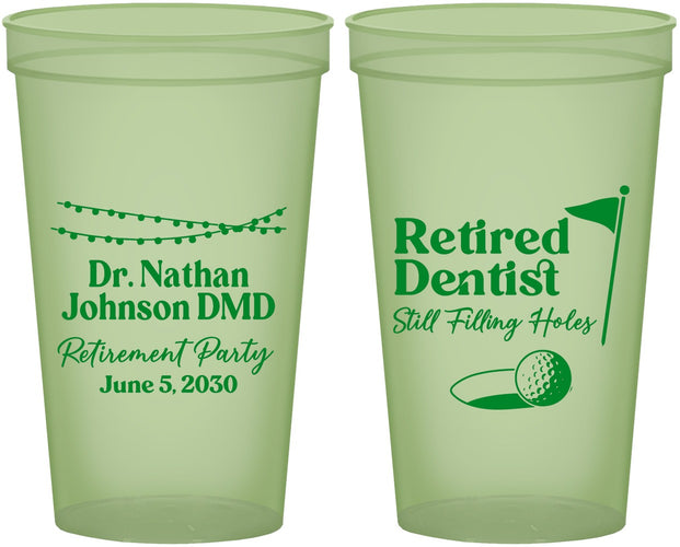Custom Retirement 22 oz Glow In The Dark Cups - Dentist | 150019