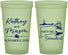 Custom Wedding 22 oz Glow In The Dark Cups - Connecticut | 156