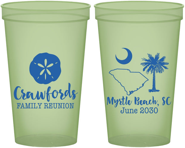 Custom Family Reunion 22 oz Glow In The Dark Cups - South Carolina | 160018
