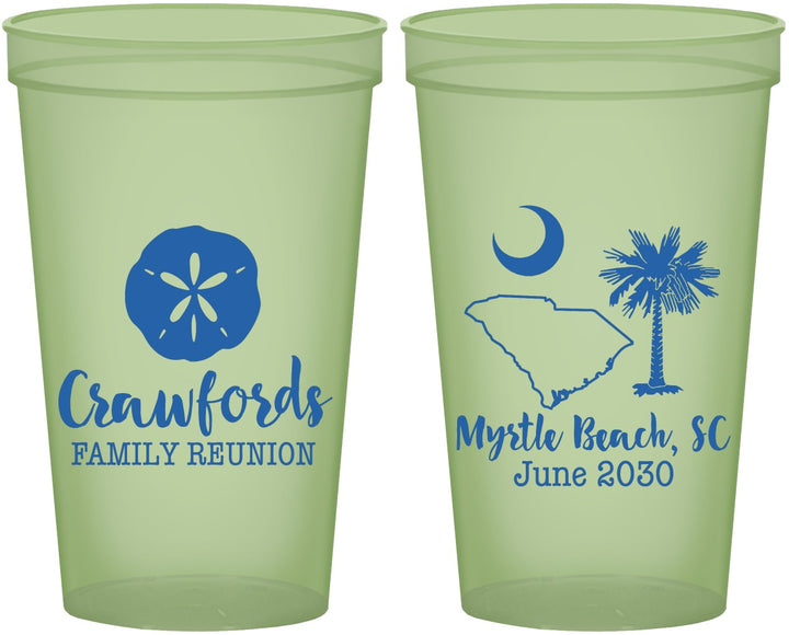 Custom Family Reunion 22 oz Glow In The Dark Cups - South Carolina | 160018