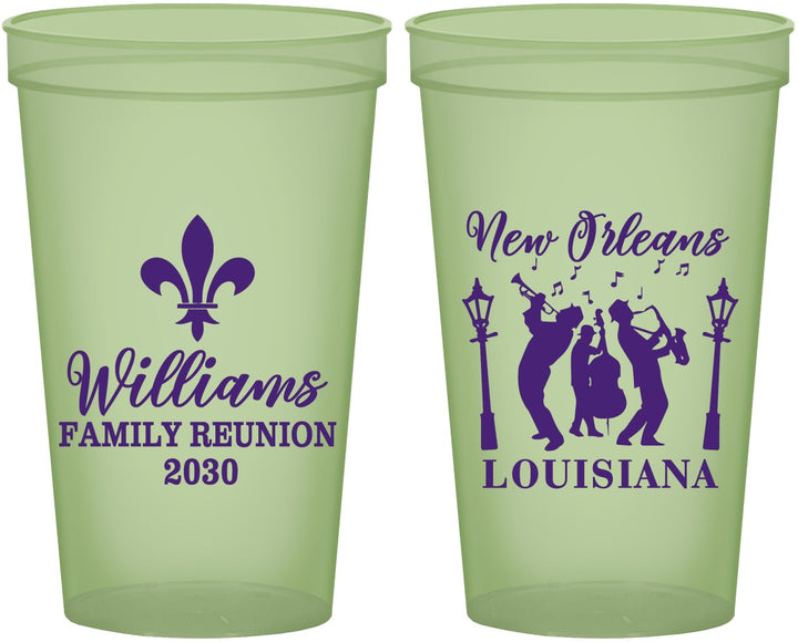 Custom Family Reunion 22 oz Glow In The Dark Cups - New Orleans | 160030