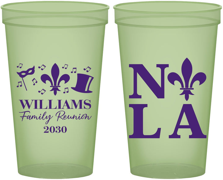Custom Family Reunion 22 oz Glow In The Dark Cups - New Orleans | 160031
