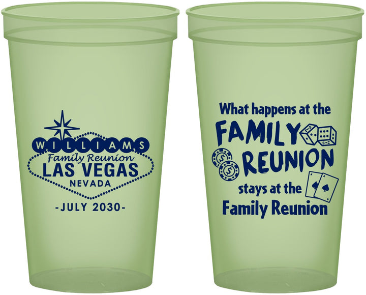 Custom Family Reunion 22 oz Glow In The Dark Cups - Las Vegas | 160038