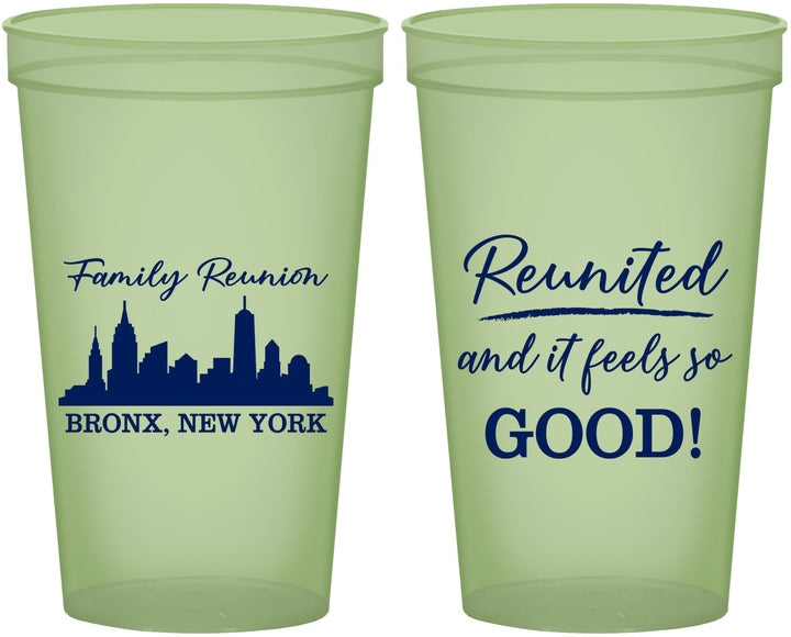 Custom Family Reunion 22 oz Glow In The Dark Cups - New York | 160039