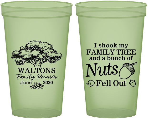 Custom Family Reunion 22 oz Glow In The Dark Cups - Tree | 160058