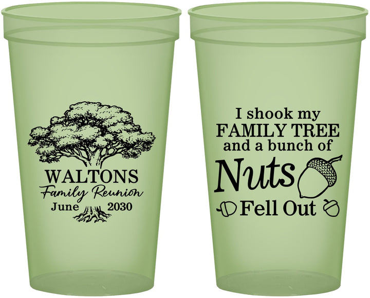 Custom Family Reunion 22 oz Glow In The Dark Cups - Tree | 160058