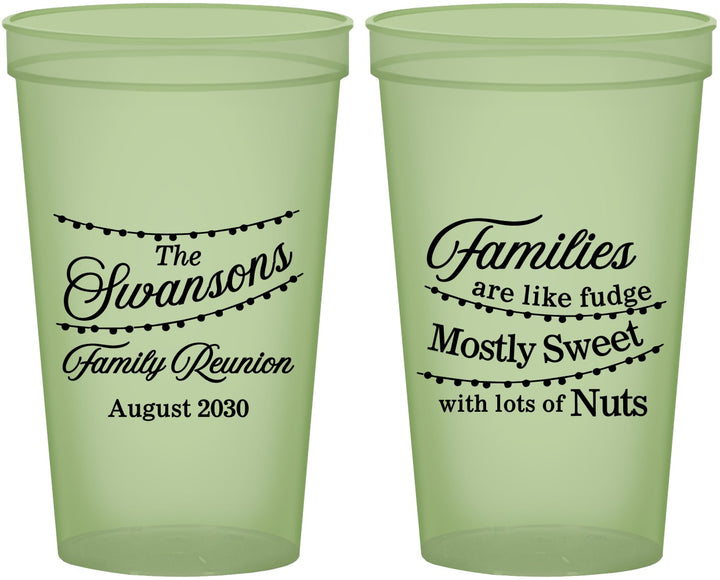 Custom Family Reunion 22 oz Glow In The Dark Cups - String Lights | 160059