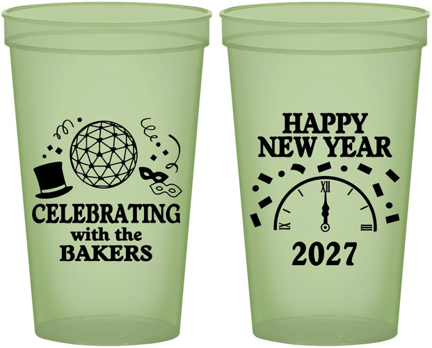 Custom New Years 22 oz Glow In The Dark Cups - 2027 Countdown | 170010