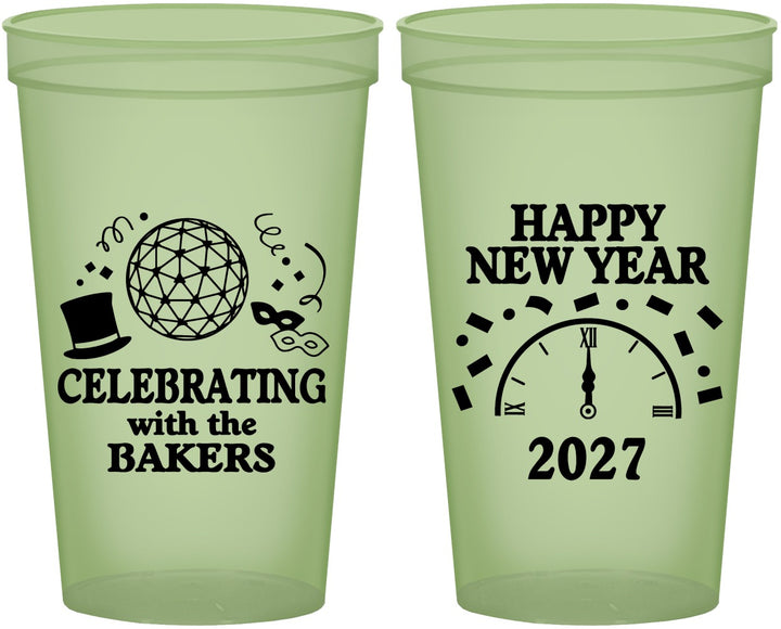 Custom New Years 22 oz Glow In The Dark Cups - 2027 Countdown | 170010