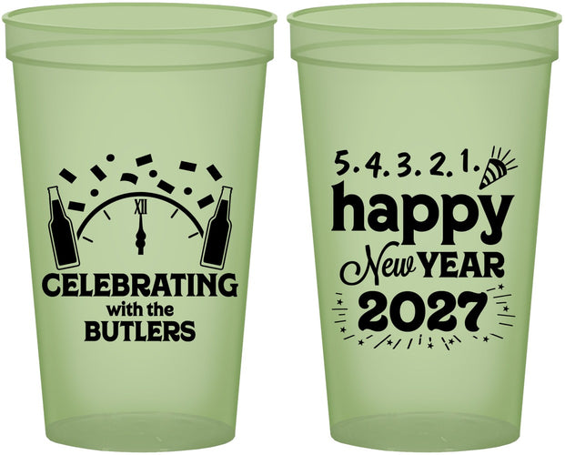 Custom New Years 22 oz Glow In The Dark Cups - 2027 Countdown | 170021