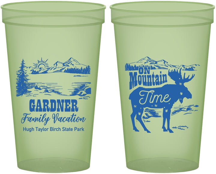 Custom Family Vacation 22 oz Glow In The Dark Cups - Mountain | 180029