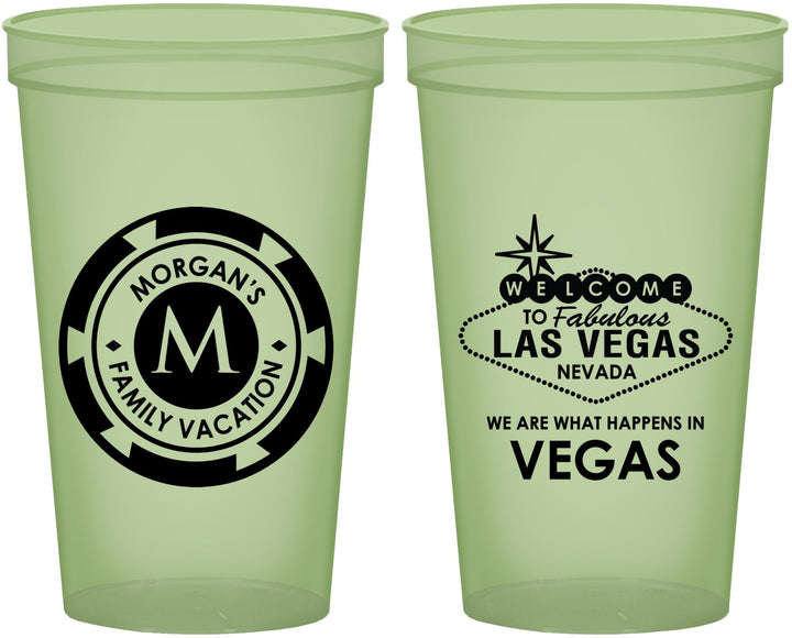 Custom Family Vacation 22 oz Glow In The Dark Cups - Las Vegas | 180049