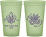 Custom Mardi Gras 22 oz Glow In The Dark Cups - Fleur De Lis | 190010