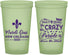 Custom Mardi Gras 22 oz Glow In The Dark Cups - Fleur De Lis | 190013