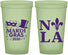 Custom Mardi Gras 22 oz Glow In The Dark Cups - Nola Fleur De Lis | 190014