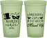 Custom Mardi Gras 22 oz Glow In The Dark Cups - Fleur De Lis | 190015