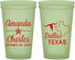 Custom Wedding 22 oz Glow In The Dark Cups - Texas | 192