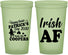 Custom St Patricks Day 22 oz Glow In The Dark Cups - Irish Af Leprechaun | 200012