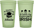 Custom St Patricks Day 22 oz Glow In The Dark Cups - Irish Leprechaun | 200013