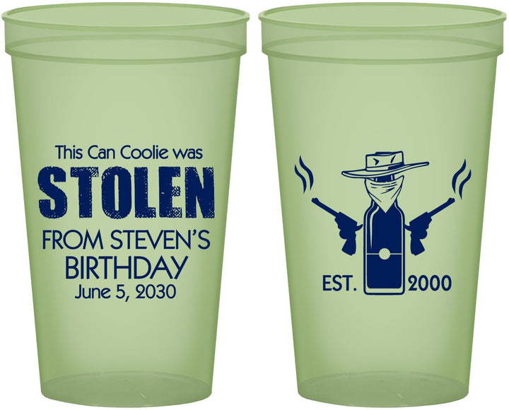 Custom Birthday 22 oz Glow In The Dark Cups - 30th | 20007