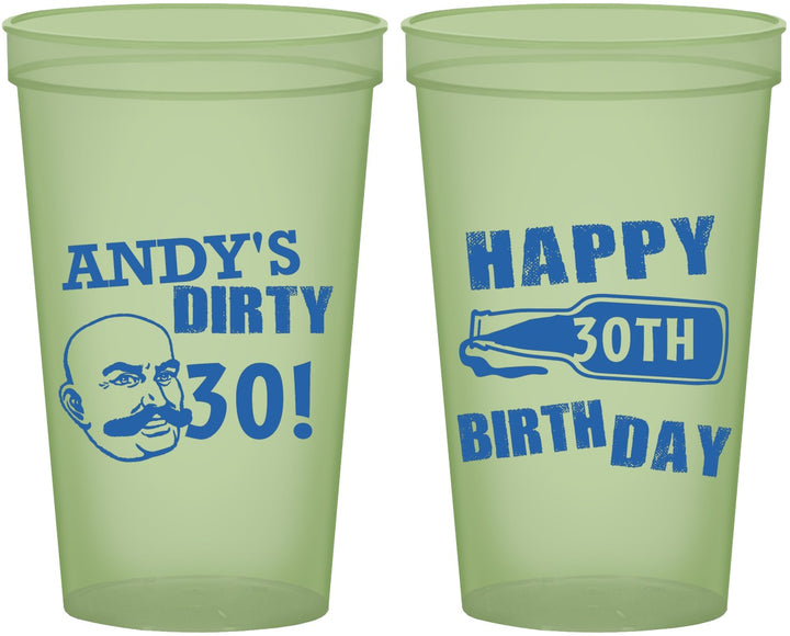 Custom Birthday 22 oz Glow In The Dark Cups - 30th | 20012
