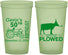 Custom Birthday 22 oz Glow In The Dark Cups - 50th Lets Get Plowed | 20037