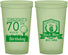 Custom Birthday 22 oz Glow In The Dark Cups - 70th Golf | 20061