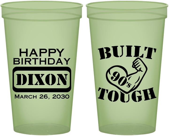 Custom Birthday 22 oz Glow In The Dark Cups - Built Tough | 20078